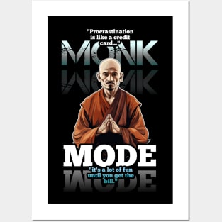 Procrastination - Monk Mode - Stress Relief - Focus & Relax Posters and Art